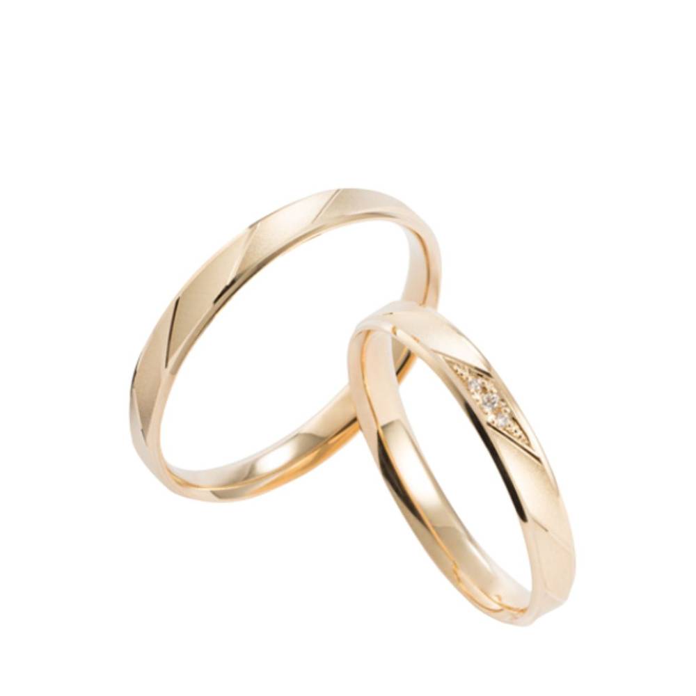 インセンブレの結婚指輪　ソリーデレのイエローゴールドリング
